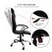 EVP 6000C - PVC Highback Office Chair (Chromed Leg)